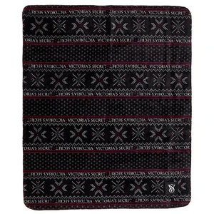 VICTORIA'S SECRET Plush Blanket FAIR ISLE  NEW!!